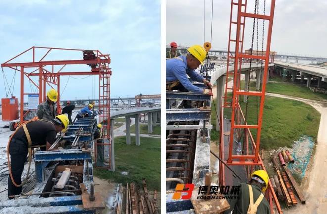 高速橋(qiao)梁護欄模(mo)闆台車使(shi)用方法