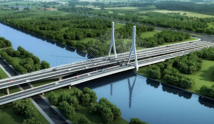 蘇州(zhou)首座景觀(guan)斜拉橋索(suo)塔施工全(quan)部封頂