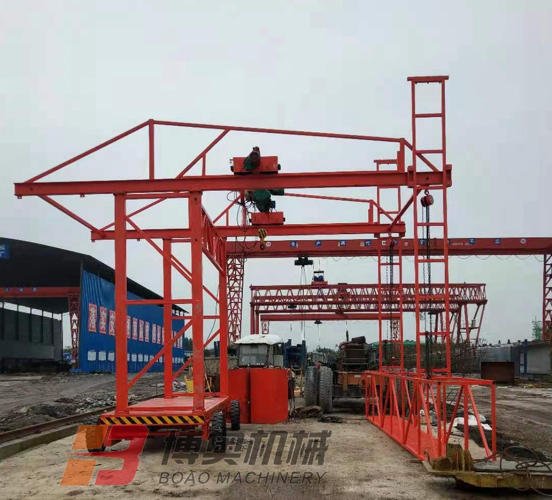 新型(xing)橋梁防(fang)撞牆模(mo)闆施工(gong)台車