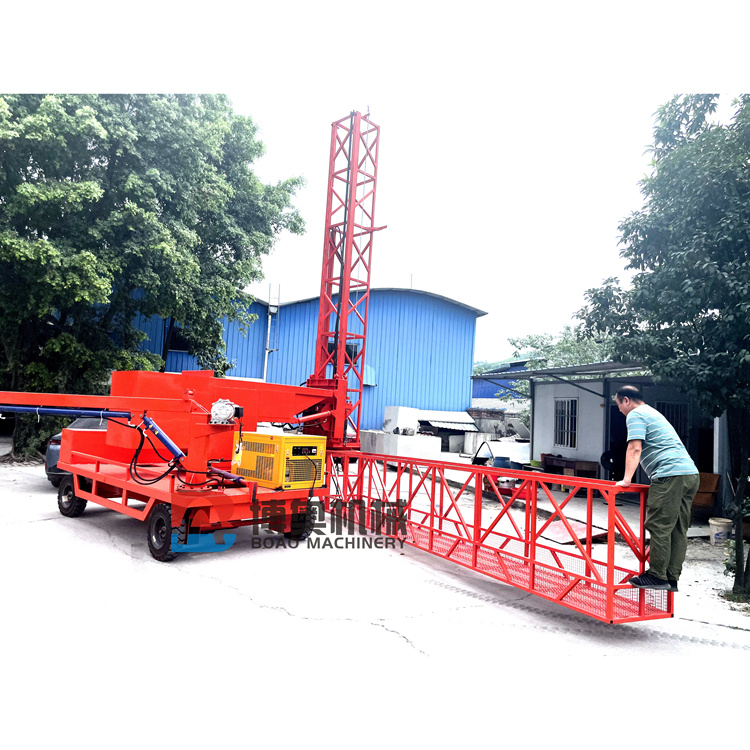 QJ6M橘(ju)紅色(se)液壓(ya)單邊(bian)橋梁(liang)檢測(ce)車安(an)裝排(pai)水管(guan)