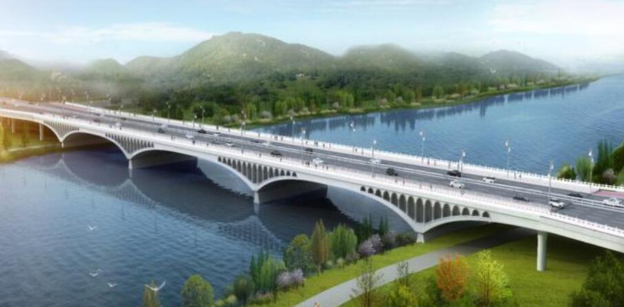 山西(xi)首座大跨(kua)度拱形橋(qiao)順利合龍(long)