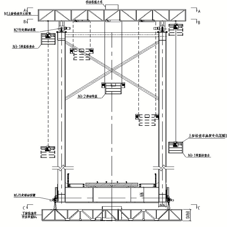 鋼桁(heng)架橋(qiao)梁上(shang)弦檢(jian)查小(xiao)車
